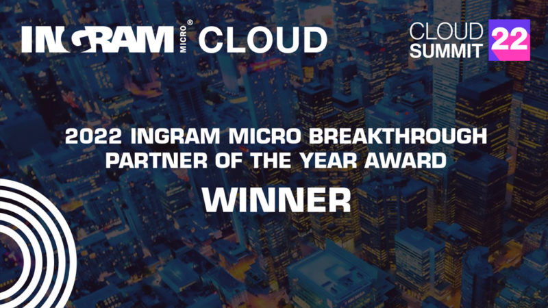WBM Technologies Named Breakthrough Partner of the Year at Ingram Micro’s Cloud Summit 22