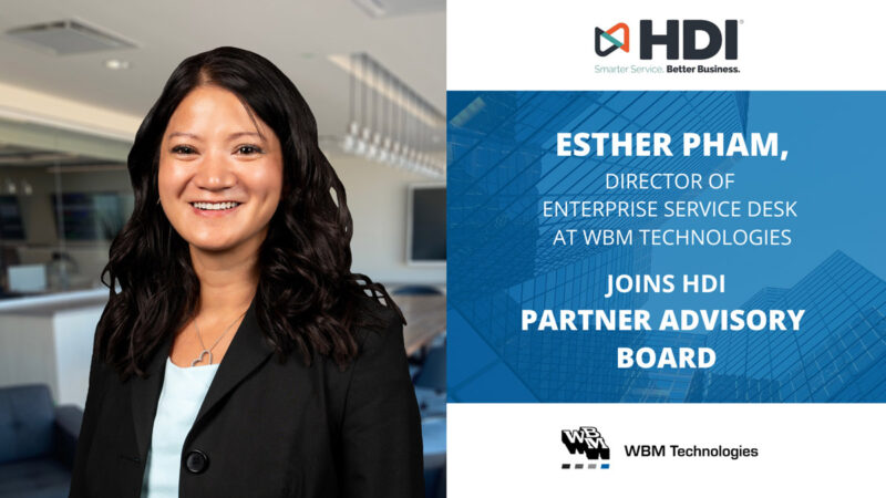 WBM’s Esther Pham Joins the HDI Partner Advisory Board